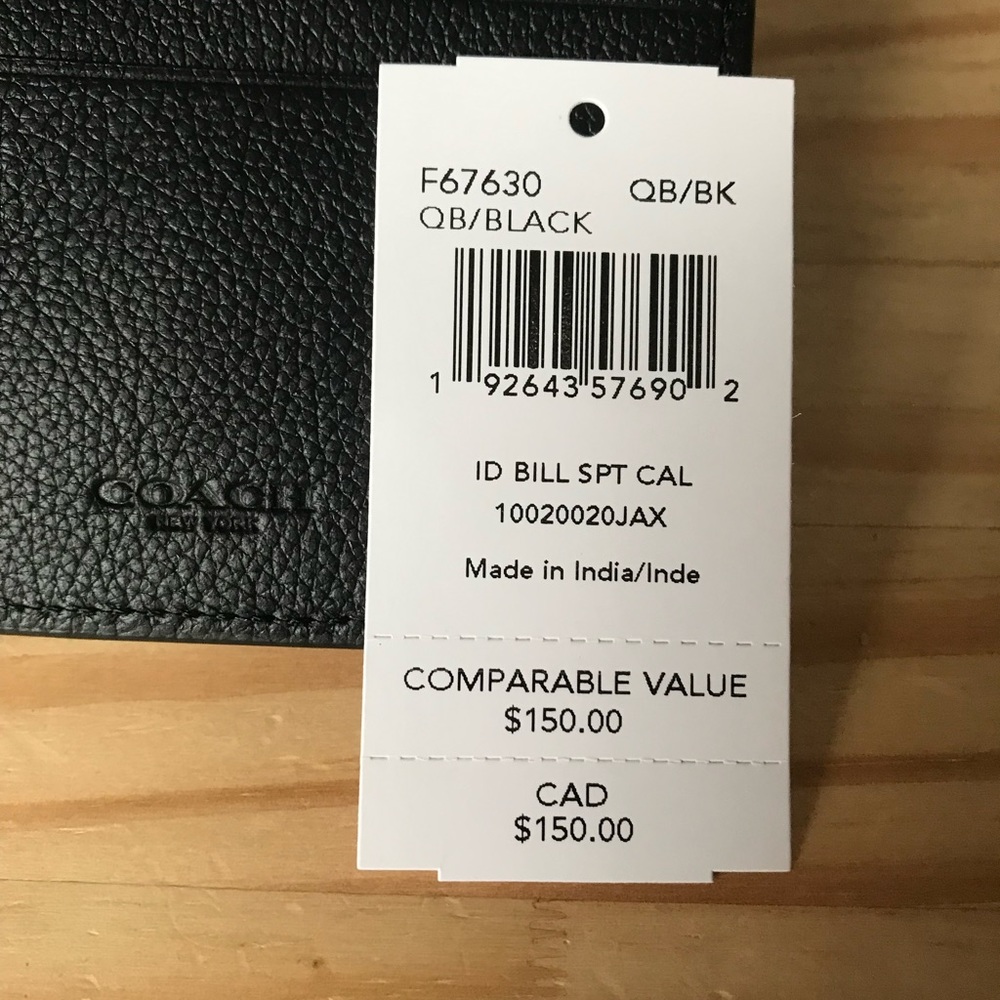 Coach Black Leather Wallet - Picture 4 of 7